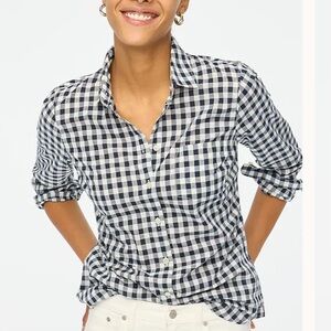 J. Crew factory gingham button down shirt size PXXS